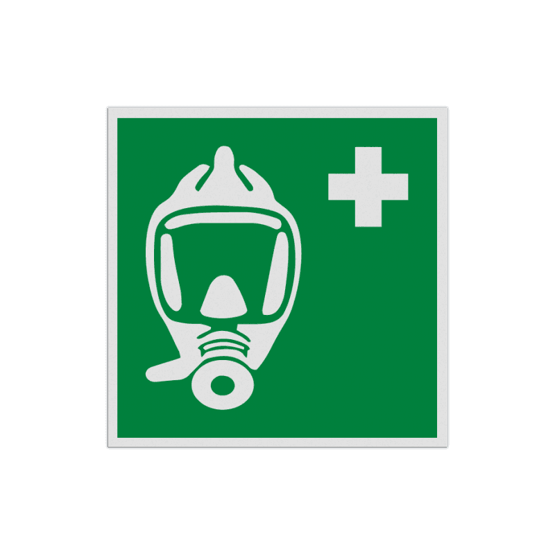 Autocollant ou panneau - E029 - Appareil respiratoire pour l’évacuation d’urgence