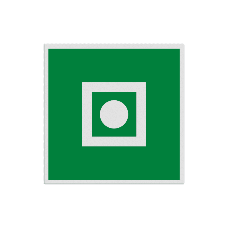 Veiligheidspictogram E031 - Algemeen alarm aan boord - reflecterend