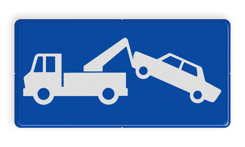 Verkeersbord België - Wegsleepregeling