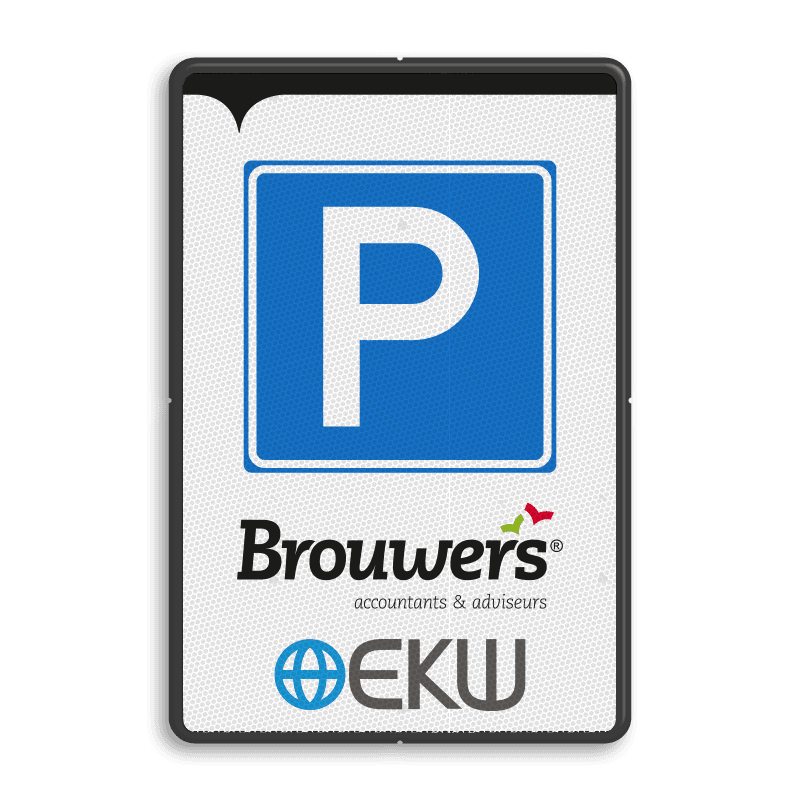 Informatiebord 2:3 - Parkeren gereserveerd - Brouwers