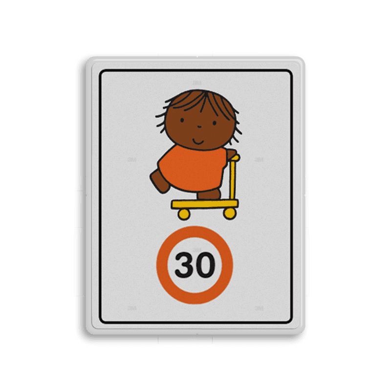 Attentiebord Dick Bruna snelheid - op de step (multi) - LV.AB.J5M