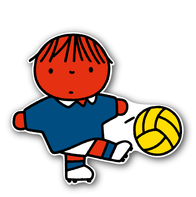 Silhouetbord - Dick Bruna - voetballer - LV.SB.H3