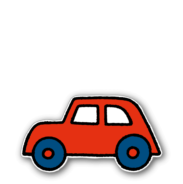Silhouetbord Dick Bruna - auto - LV.SB.H13