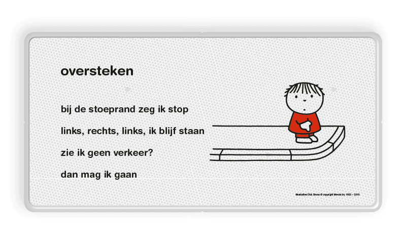 Lesbord Dick Bruna - oversteken - LV.LB.B1