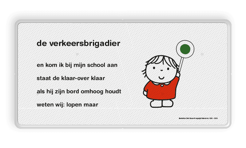 Lesbord Dick Bruna - verkeersbrigadier - LV.LB.B4