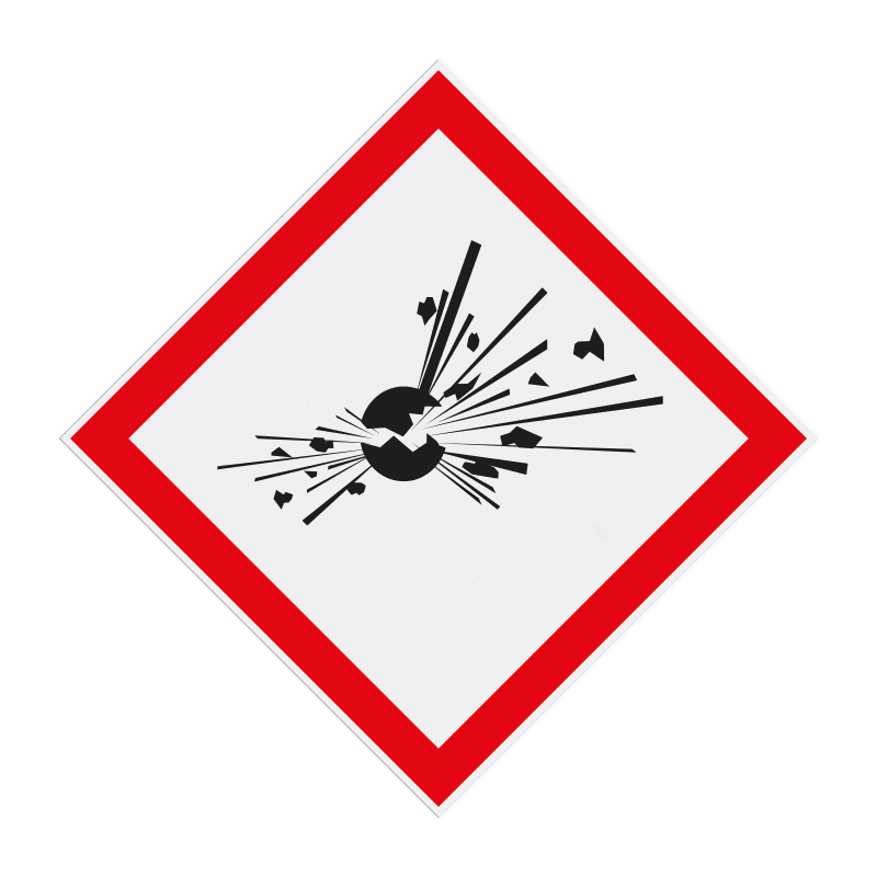Autocollant ou panneau - SGH01 - Explosif