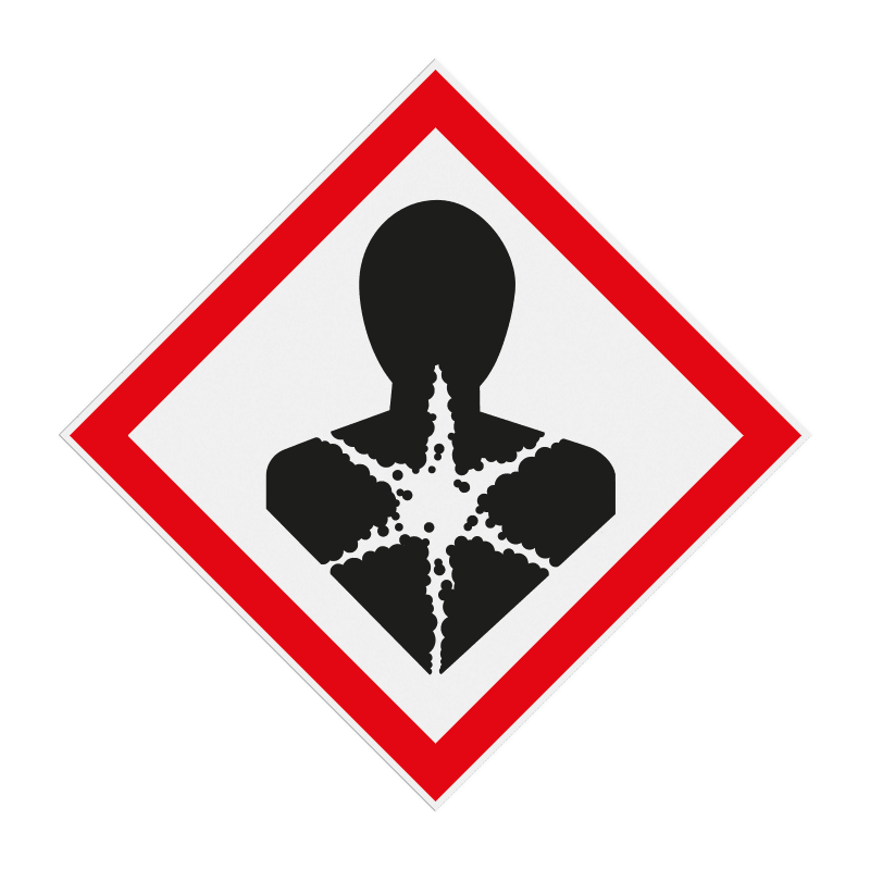 Autocollant ou panneau - SGH08 - Sensibilisant, cancérogène, mutagène, reprotoxique