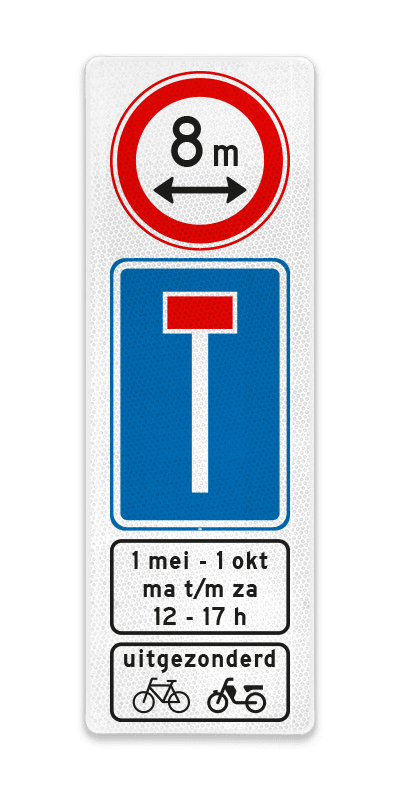 Informatiebord 52x154cm gem. Hattem binnenstad