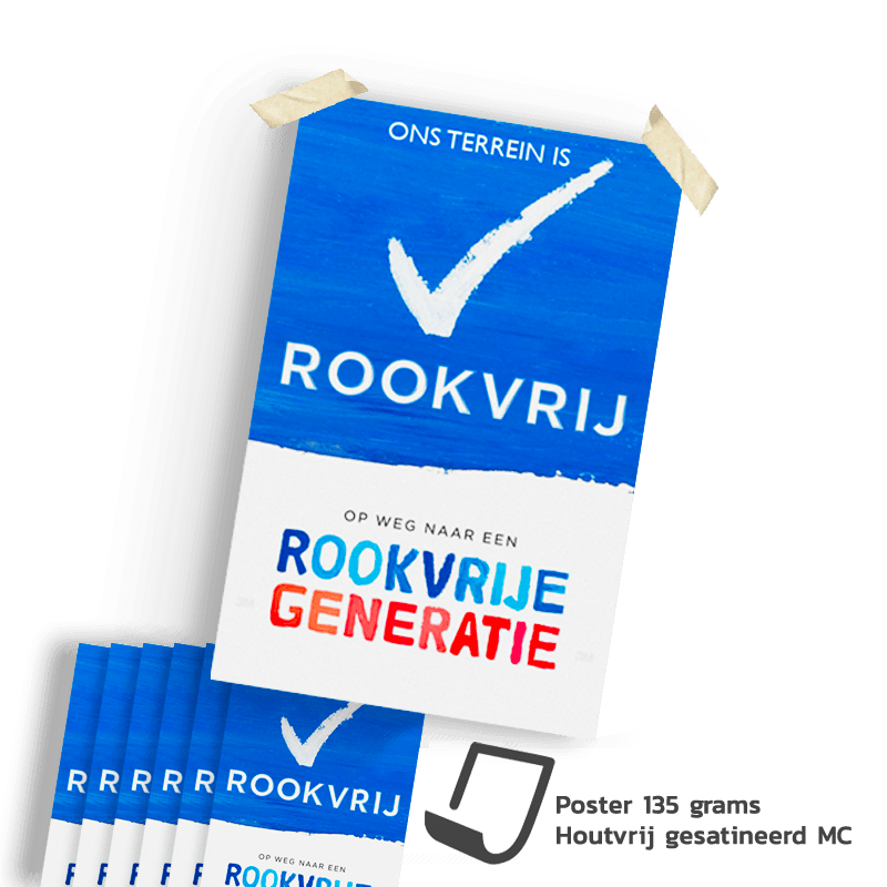 Posters Rookvrije Generatie - 135 gr. Houtvrij gesatineerd