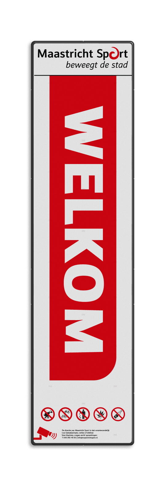 Entreebord 600x2400mm + eigen opdruk