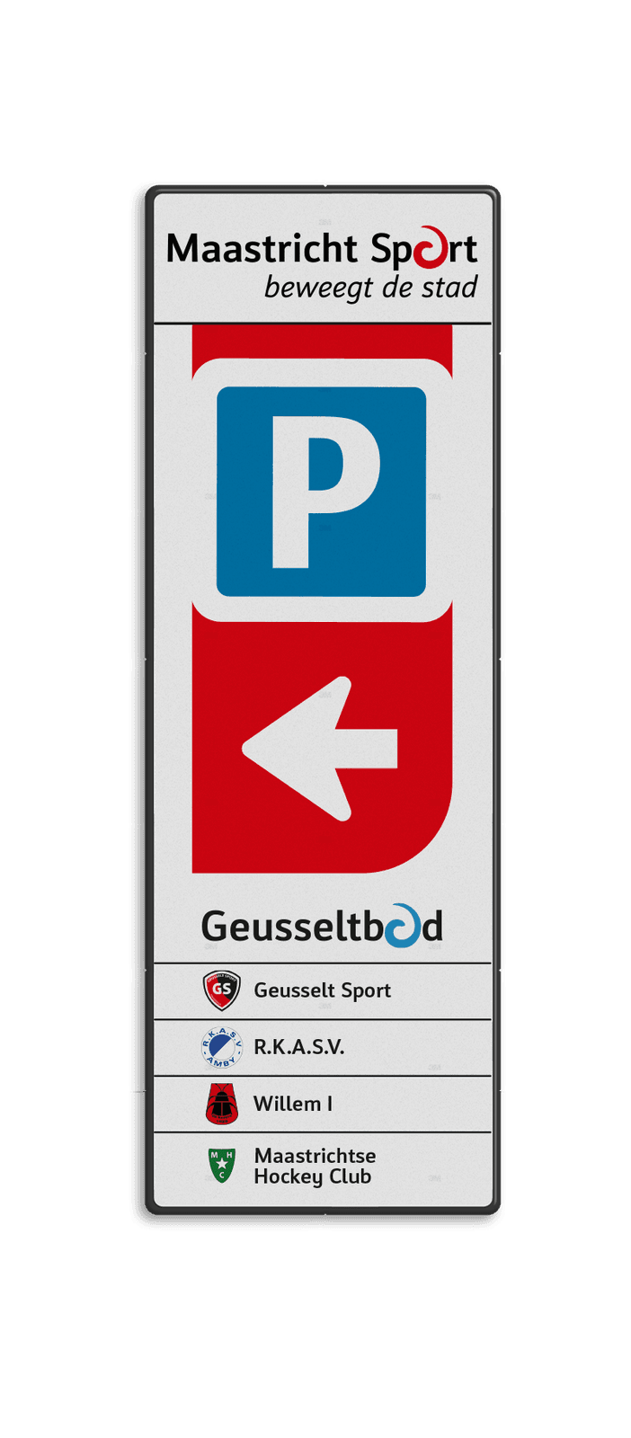 Routebord 520x1540mm + eigen opdruk