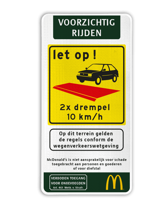 Informatiebord 1:2 - Gebr. van Vliet - Reflecterend