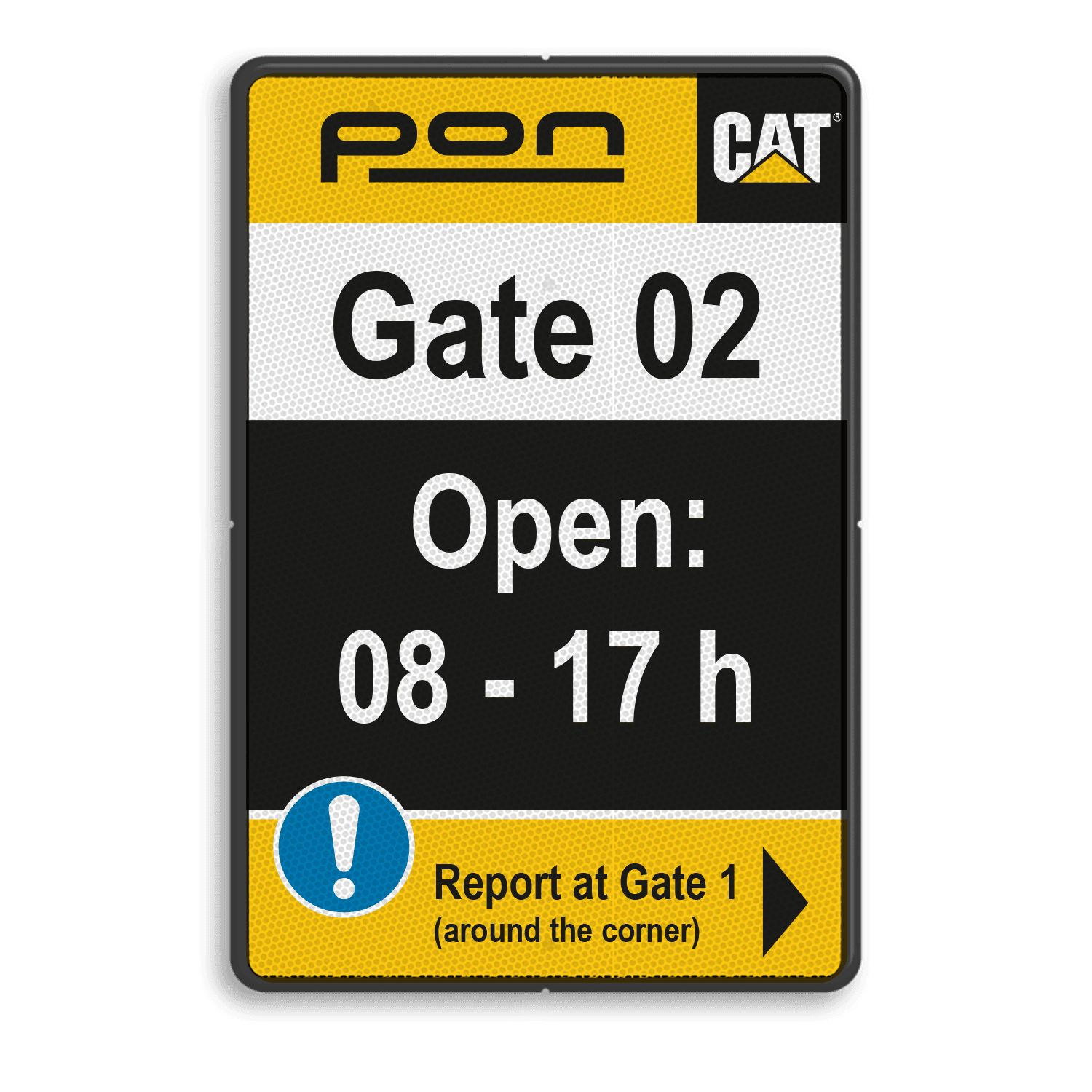 Entree- infobord PON Equipment - rechthoek