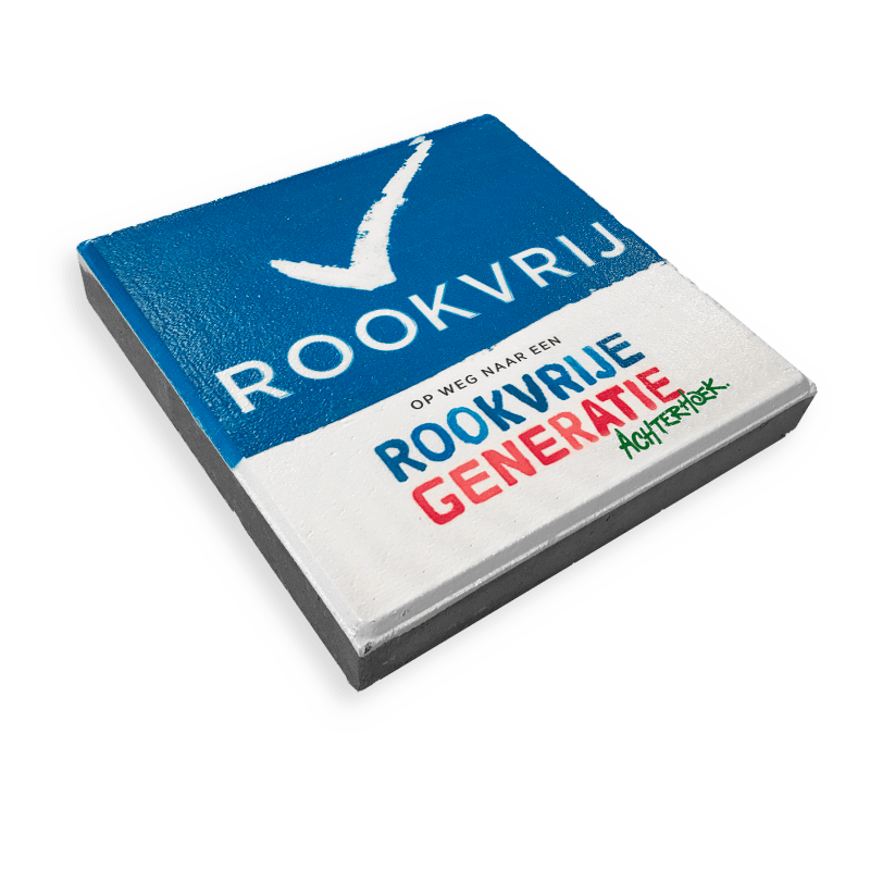ROOKVRIJE GENERATIE ACHTERHOEK - 300x300mm Stoeptegel