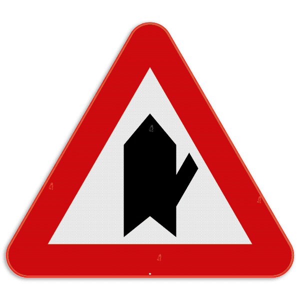 Verkeersbord SB250 B15e - Voorrang op kruisende zijweg