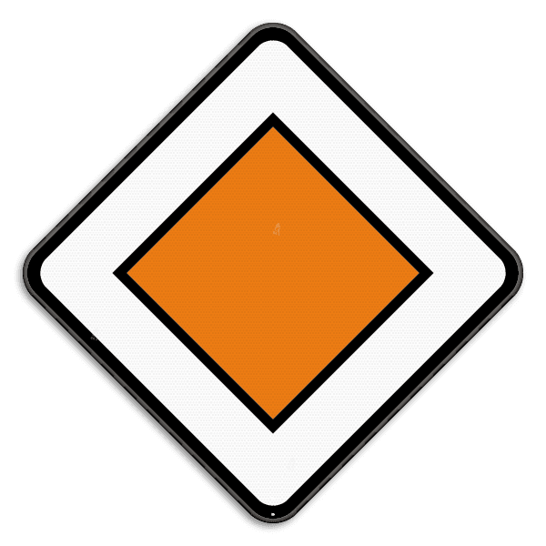 Verkeersbord SB250 B9 -Voorrangsweg