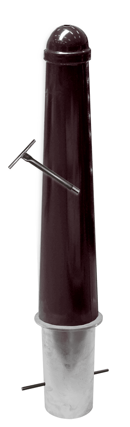Potelet de rue conique amovible Ø164x750mm – Couleur au choix