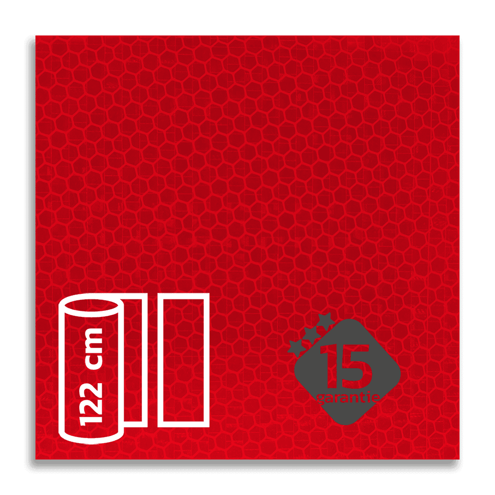 Classe 3 - Film réfléchissant rouge T-7508-B - largeur 1220 mm