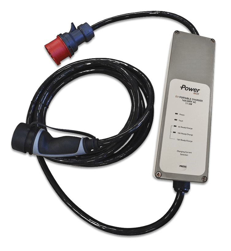 Mobiele lader elektrische auto - 3-fasen Max. 32A/400V - Type 2