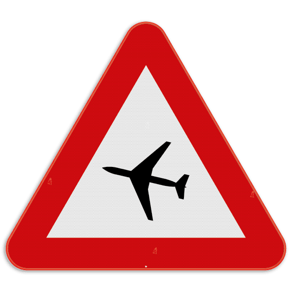 Panneau SB250 - A35 - Survol d'avions à basse altitude