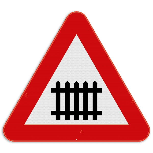 Verkeersbord SB250 A41 - Overweg met slagbomen