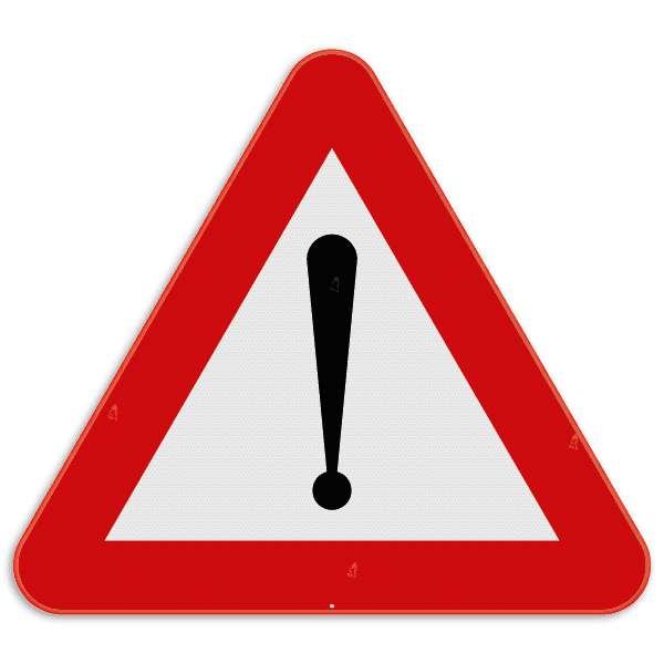 Verkeersbord SB250 A51 - Gevaar