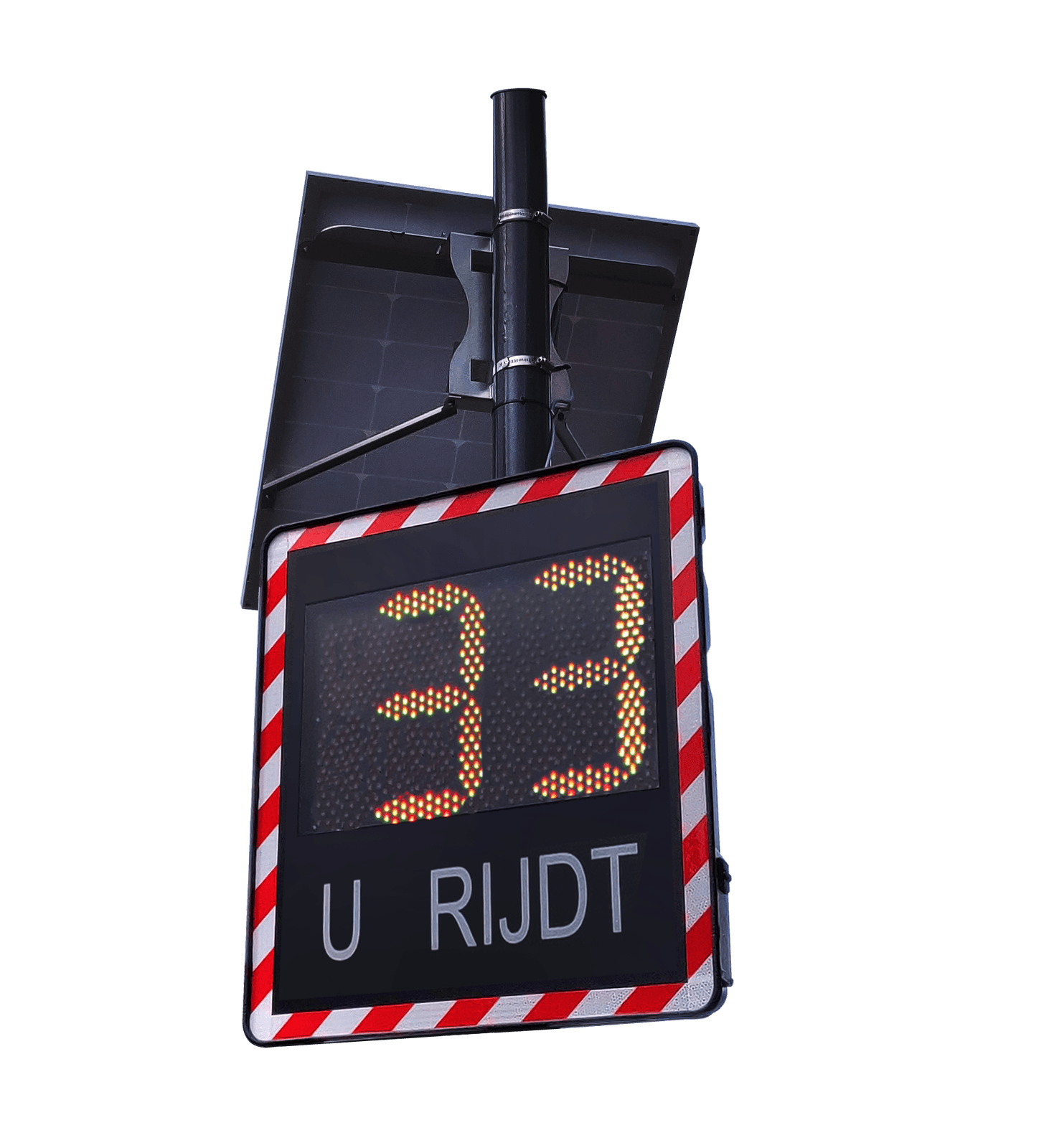Snelheidsdisplay LED (I-SAFE TS1) met datacollectie