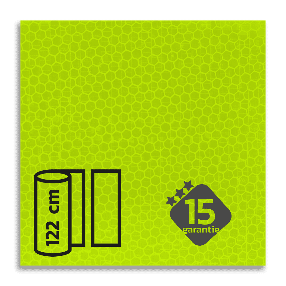 Classe 3 - Film réfléchissant jaune-vert fluo T-7513 - largeur 1220 mm