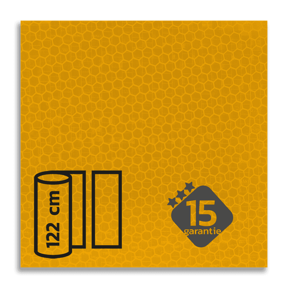 Classe 3 - Film réfléchissant jaune fluo T-7511 - largeur 1220 mm