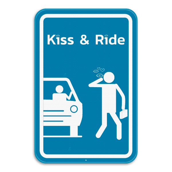 Parkeerbord KISS & RIDE