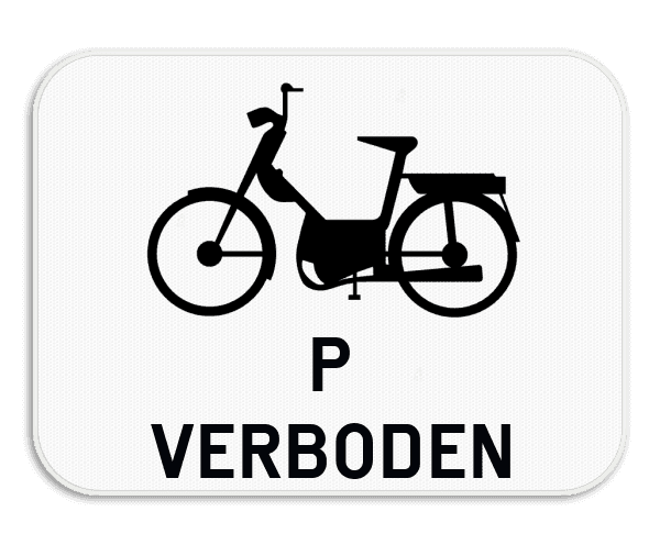 Verkeersbord SB250 M15 onderbord - Verbod voor speed pedelecs - 400x300mm