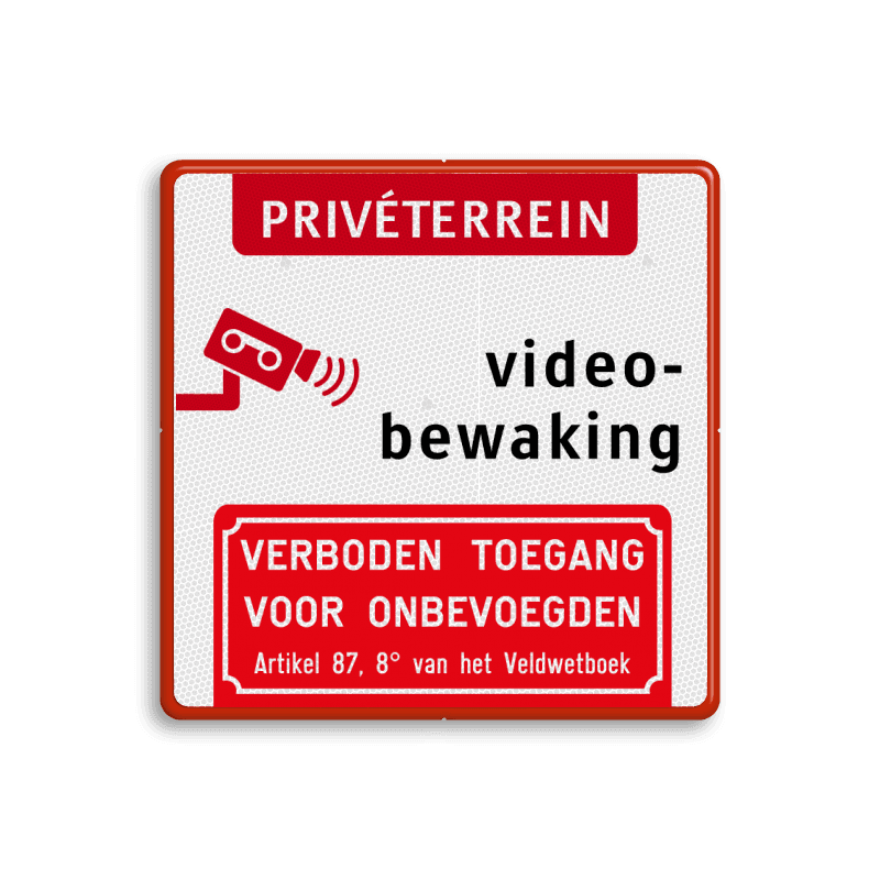 Camerabewaking - Prive terrein - Art. 87.8 België
