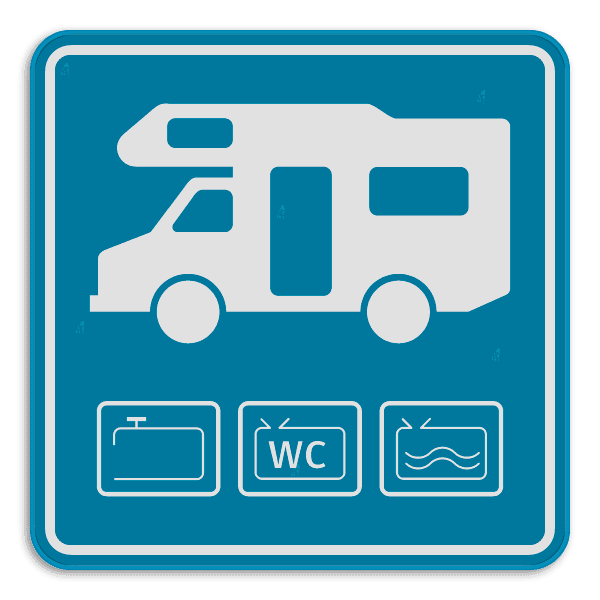 Kampeerauto serviceplaats
