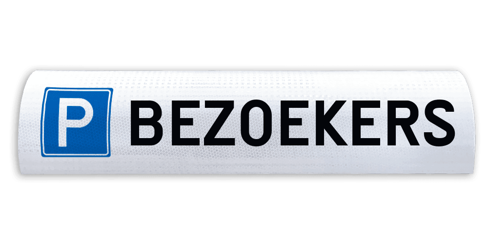 Parkeerbord voor betonrand / biggenrug - breedte 600mm