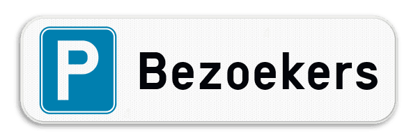 Parkeerplaats bord - Parking Bezoekers