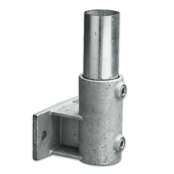Fixation horizontale - Raccord de tube en acier galvanisé