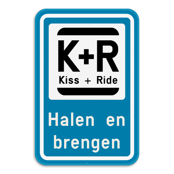 Parkeerbord Kiss&Ride - Halen en brengen
