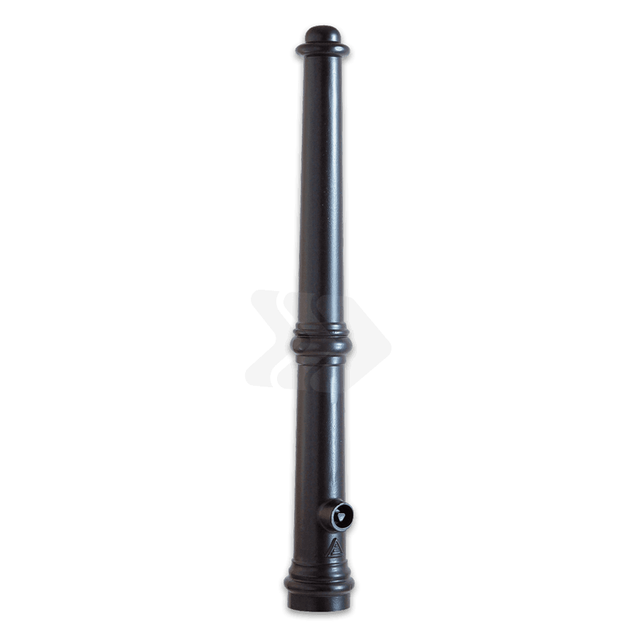 Trottoirpaal - type Apeldoorn - zwart RAL 7016 (mat)