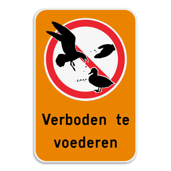 Informatiebord - Verboden te voederen