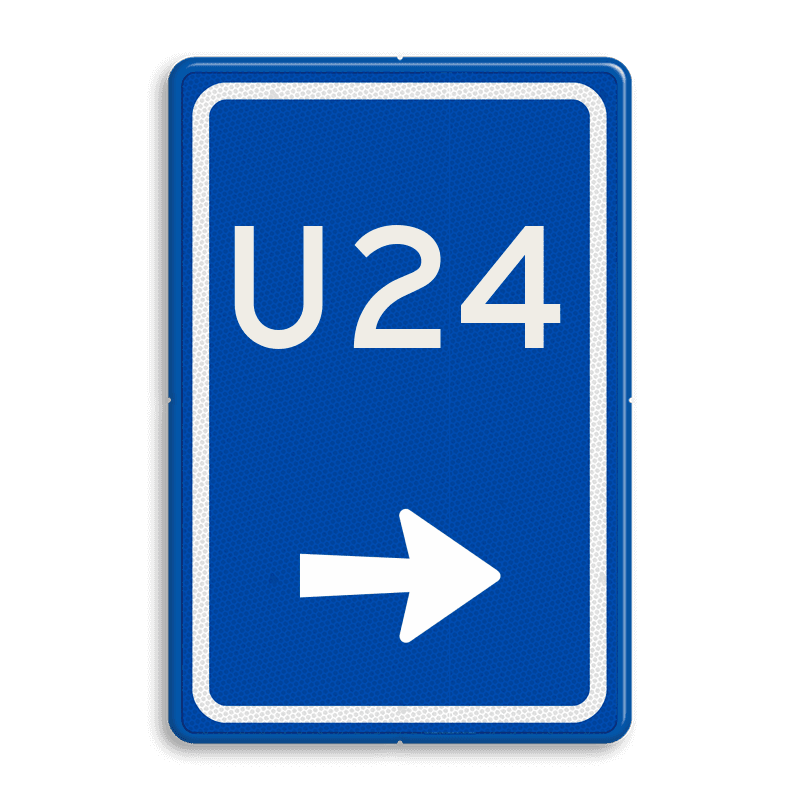 Verkeersbord RVV BW501r - U-bord