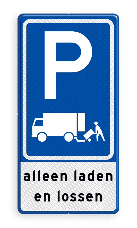 Verkeersbord RVV E07 Vrachtverkeer laden en lossen