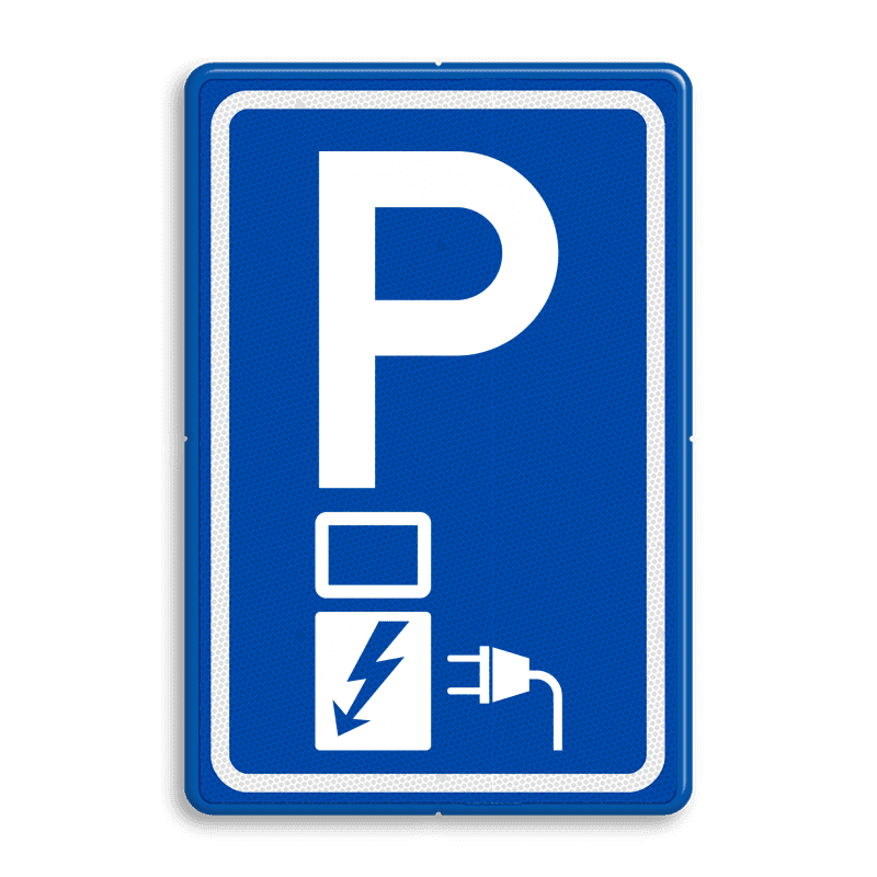 Verkeersbord RVV E08o - Parkeerplaats met oplaadpunt