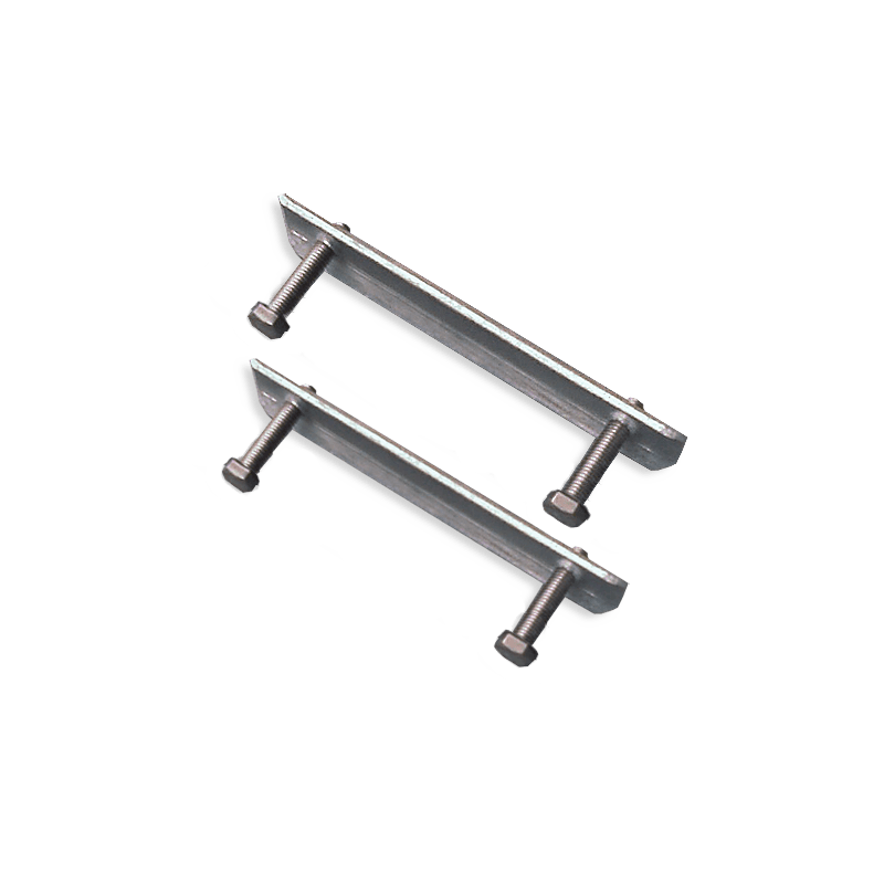 Beugelset spijlen- / draadhek staal (set 2 stuks)