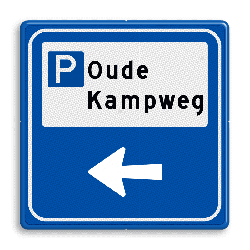 Verkeersbord - Parkeerplaatsverwijzing