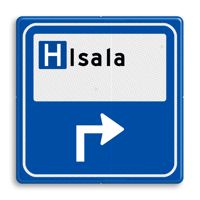 Verkeersbord - Parkeerplaatsverwijzing Ziekenhuis
