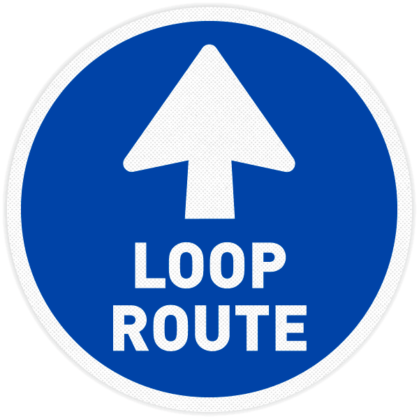 Vloersticker - Looproute