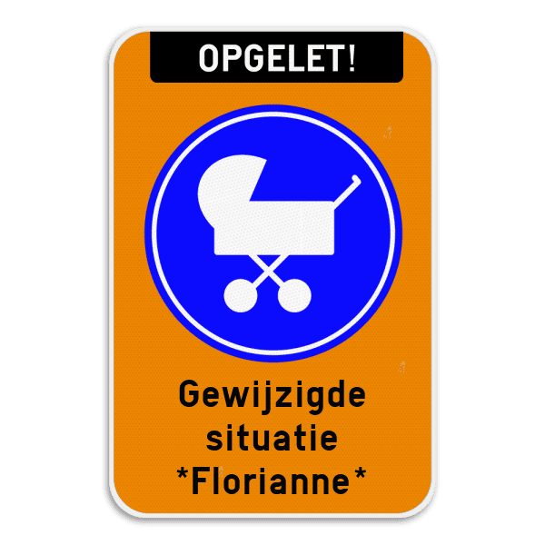 Verkeersbord - Geboorte