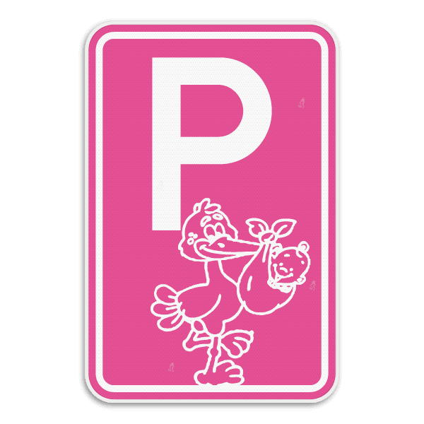 Panneau de Stationnement Naissance Fille