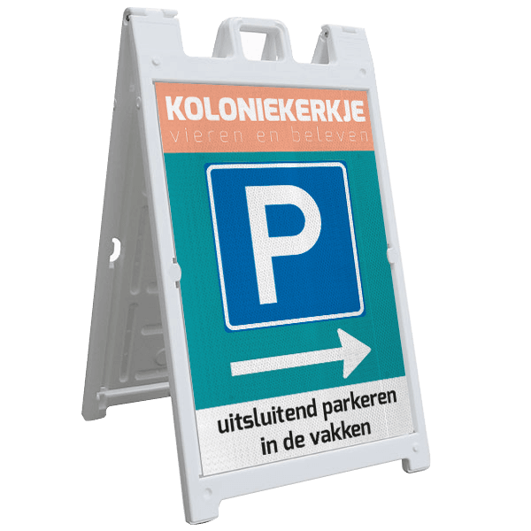 CarrySign TS 635x1140mm - A-bord vol reflecterend voor evenementen
