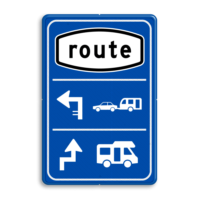 Parkeerroutebord 2 richtingen met pijlen